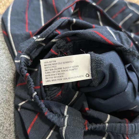 Universal Thread Sleeveless Striped Jumpsuit Navy Blue/Red/White Small - Picture 13 of 16